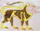 Ireland / Scotland / England: The Lion of St. John (folio 191v), detail. From The Book of Durrow, c. 650-700 CE