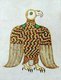 Ireland / Scotland / England: The Eagle of St. Mark (folio 84v), detail. From The Book of Durrow, c. 650-700 CE